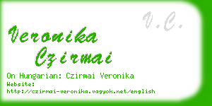 veronika czirmai business card